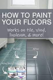 Can you paint your bathroom floor. How To Paint Your Floors Using Rust Oleum Home Updating House Diy Home Repair Home Repairs