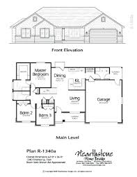 R 1340a House Plans One Story House Plans How To Plan