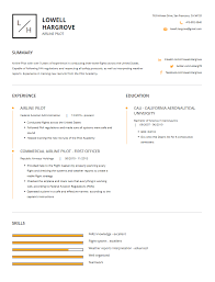 Resume templates choose resume template and create your resume. Airline Pilot Resume Examples Template And Resume Tips Cleverism