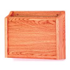 Private Chart Holder 1 Pocket Mahogany Wood Imprinted 15x11x3 Ea
