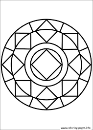12 gorgeous mandala coloring pages: Full Page Easy Mandala Coloring Pages Novocom Top