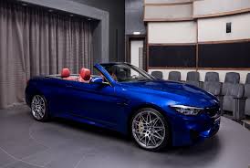 Bmw M4 Competition Convertible In Individual San Marino Blue