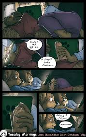 Black-Kitten) Tuesday Mornings porn comic (Color)