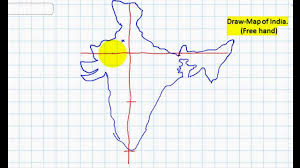 Draw Map Of India Free Hand