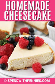 This Easy Cheesecake Recipe Is The Best What A Decadent Homemade Dessert Easy Cheesecake Recipes Sour Cream Recipes Cheesecake Recipes