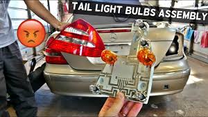 Mercedes W211 Tail Light Bulb Rear Turn Signal Light Bulb Brake Light Bulb Replacement Youtube