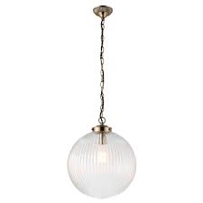 You might prefer a simple modern glass ceiling light for minimalist decor, a brushed nickel glass ceiling fixtures for retro. Endon Brydon Vintage Large Ceiling Pendant Light In Antique Brass With Glass Shade 71124 Lighting From The Home Lighting Centre Uk
