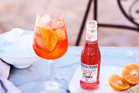 Orange soft drinks (called orange soda in certain regions of the united states and canada, orangeade in the uk, or the genericized trademark orangina in france) are carbonated orange drinks. How To Make A Vodka Blood Orange Spritz Fever Tree