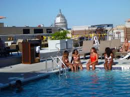 Book your stay at our hotel today! The Rooftop Pool And The Bar Beyond Picture Of Holiday Inn Washington Capitol Natl Mall Washington Dc Tripadvisor