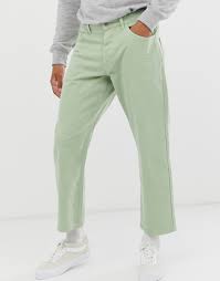 Slim, bootcut ou baggy, ils s'offrent dans une profusion de coupes. Noak Jean Large Menthe Vert Homme