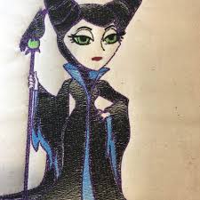 Maleficent Sleeping Beauty Reading Cushion Book Pocket Pillow Embroidery  Machine Design 3 Sizes Included