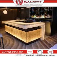 Bar stools with bright red cushions are a design highlight of the madrid restaurant and bar featured in the next image. Artificial Stone Modern Design Solid Surface Acrylic Restaurant Bar Counters For Sale From China Stonecontact Com