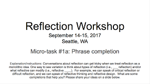 It may be a template on one's opinions if you are reflecting about a certain film, you should develop questions—that are not rhetorical—to ensure that you have enough points to support. Https Depts Washington Edu Cpreeuw Wordpress Wp Content Uploads 2017 10 Reflection Workshop Workbook 9 12 17 Final Pdf