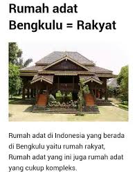 Jual miniatur rumah adat bengkulu dari. Apa Nama Dan Asal Daerah Rumah Adat Di Atas Jawab Brainly Co Id