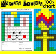 Hundreds Chart Math Mystery Pictures Easter Easter Theme