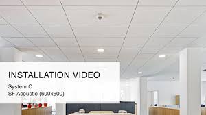 Collection by fergus flanagan architects. Installation Video Exposed System With Shadow Gap Sf 600x600 From Knauf Amf Youtube