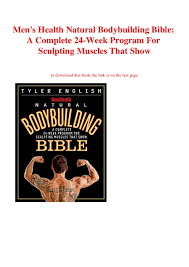 P D F File Mens Health Natural Bodybuilding Bible A