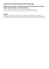 Take the electrical connections (basic electricity) worksheet. Pdf Making Connections Replicating And Extending The Utility Value Intervention In The Classroom