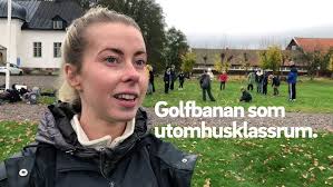 Mälarhöjdens skola kör utomhusundervisning på Haninge Golfklubb