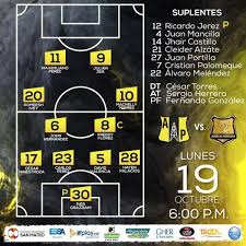 Primera a 27 juillet à 2:05. Alianza Vs Aguilas Alineaciones Capsulas De Carreno