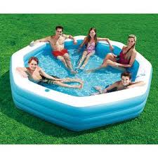 92 X 92 Octagonal Inflatable Family Swimming Pool Inflatable Pool Inflatable Swimming Pool Family Pool