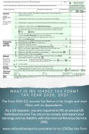 What Is Irs 1040ez Tax Form In 2020 Tax Forms Income Tax Return Online Taxes
