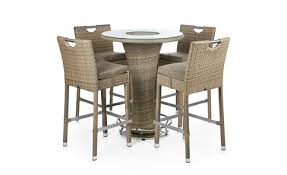 rattan wicker bar table garden