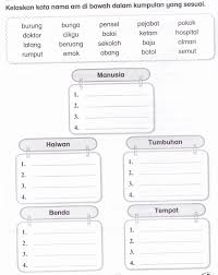Image Result For Latihan Kata Nama Malay Language Free Preschool Worksheets Kindergarten Reading Activities