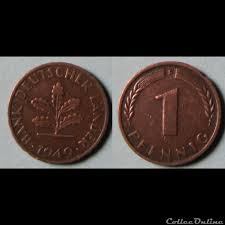 Im prozess der der einführung der deutschen mark im jahr 1948, der zentralbanken staaten ( deutsch : 1 Pfennig Bank Deutscher Lander 1949 F Munzen Welt Deutschland