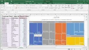 Create Treemap Charts In Excel 2016
