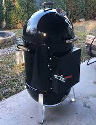 Lavalock Quick Coal Wsm Door Mod For 18 5 Weber Smokey Mountain Or 30 Gallon Uds Smoker Weber Smokey Mountain Weber Smokey Mountain Cooker Uds Smoker