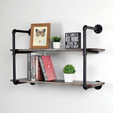 As you can see, many people have designed fun, creative and useful floating shelves ideas. Amazon Com Mbqq Industrial Retro Pipe Shelf 36in 2 Tier Wall Mounted Rustic Floating Shelves Farmhouse Kitchen Bar Shelving Home Decor Book Shelves Diy Bookshelf Hanging Wall Shelves Black Kitchen Dining