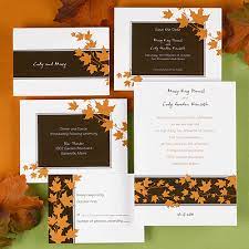 Getting Married In Autumn Celebrate The Changing Of The Seasons With This Aut Fall Wedding Invitations Cricut Wedding Invitations Discount Wedding Invitations