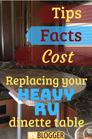 Best Lightweight Rv Dinette Table Replacement Rvblogger Dinette Tables Dinette Rv