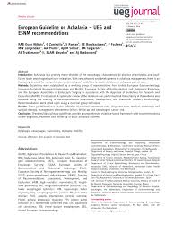 Pdf European Guideline On Achalasia Ueg And Esnm Recommendations