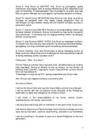 Program For Investiture Tagalog Version Script And Spiel Tagalog Script Scout Slogan