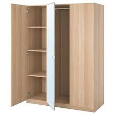 Kvikne Kledingkast 2 Schuifdeuren Wit 120x190 Cm Ikea Spiegelglas Ikea Schuifdeur