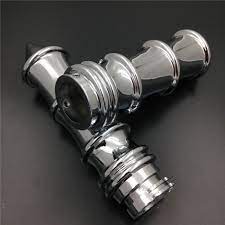 For Honda For Suzuki For Kawasaki For Yamaha Bikes Chrome Motorcycle Skeleton Spike 22mm Hand Grips Motorcycle Accessories Accessories Yamaha Bikes