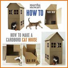 Cardboard Cat House Cardboard Cat House Cat House Diy Cat House Plans