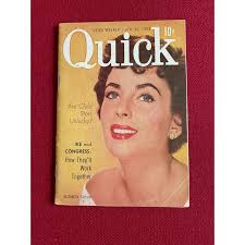 1953, Elizabeth Taylor, "Quick" Magazine (Scarce