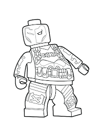 Lego Deathstroke Coloring Page Superman Coloring Pages Dc Villains Lego Deathstroke