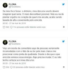 Depois de revelar uma versão acústica de preta da quebrada em suas redes, flora matos acaba de soltar uma versão oficial da nova música, que faz parte do disco de estreia da rapper. Emicida E Flora Matos Travam Discussao Polemica No Twitter