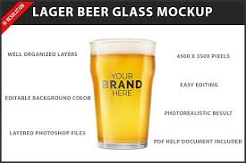 Product Mockups Lager Beer Beer Glass Beer