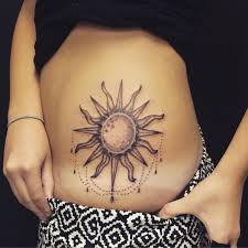 31 Celestial Tattoos That Will Look Magical On Anyone Sun Tattoo Designs Sun Tattoo Tribal Sun Tattoo