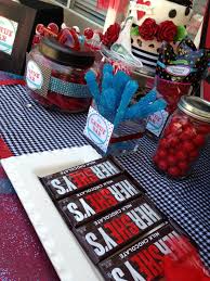 Look For Blue Candy Hershey S Bars With Blue Marker For He Baby Shower Themes Baby Shower Planning Rockabilly Baby