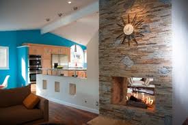 Most are typically tricked out with another bright idea that makes this open concept space work is the dark wood accents on the kitchen island and wall. Are Half Walls Back In Style