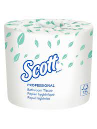 Scott single ply toilet paper. Scott 2 Ply Toilet Paper 100percent Recycled 550 Sheets Per Roll Pack Of 80 Rolls Office Depot