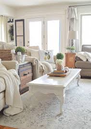 Farmhouse Style Living Room With Neutral Area Rug Homedecorlivingroommodern Farm House Living Room Farmhouse Style Living Room Rugs In Living Room