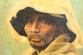 Original Framed Vintage Dorothy Roe Brown Oil Painting