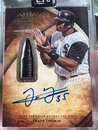 The order arrived on time and in. 2017 Topps Tier One Frank Thomas Autograph Pen Relic 1 1 Frank Thomas Autograph Baseball Cards